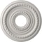 Ekena Millwork Cole PVC Medallion (Canopies up to 4 1/4"), 13"OD x 3 1/2"ID x 3/4"P, UltraCover Satin Blossom White CMP13COGBW - alternate 1